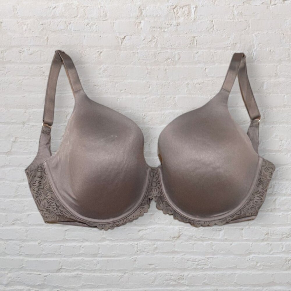 AERIE Real Sunnie Full Coverage Lightly Lined Underwire Lace Trim Bra 34H 34 H